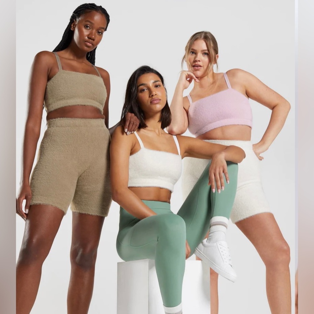 Gymshark WHITNEY EYELASH KNIT BANDEAU